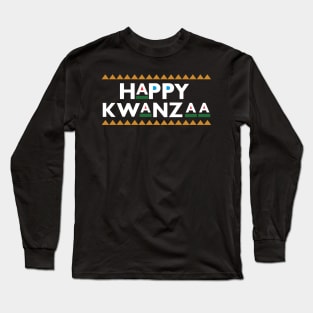 Happy Kwanzaa 90s Retro Long Sleeve T-Shirt